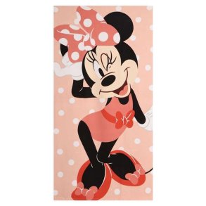 Strandh�ndkl�de Minnie Mouse 70 x 140 cm Koral