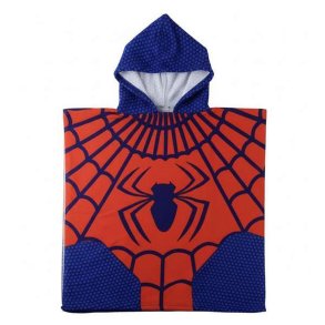 Poncho-h�ndkl�de med H�tte Spider-Man R�d 55 x 77 cm