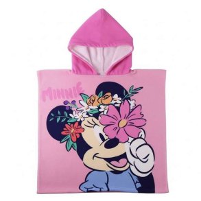 Poncho-h�ndkl�de med H�tte Minnie Mouse Pink 55 x 77 cm
