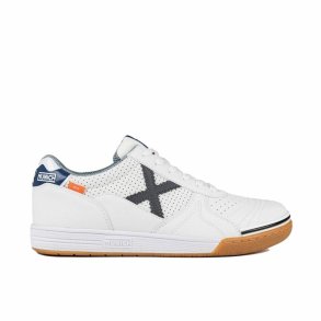 Indendrs fodboldstvler til voksne Munich G-3 Profit Casual 414 Hvid