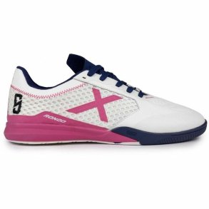 Indendrs fodboldstvler til voksne Munich Rondo Sergio Lozano 15 Hvid