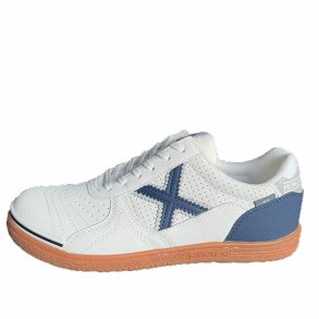 Indendrs fodboldstvler til voksne Munich G-3 Hvid