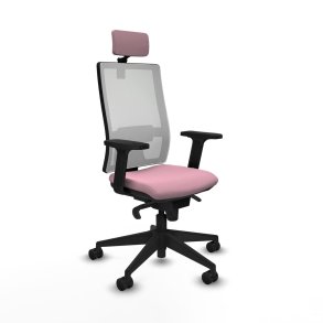 Kontorstol med hovedgrde Piqueras y Crespo 2D066N2 Pink