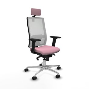 Kontorstol med hovedgrde Piqueras y Crespo 2D086N2 Pink