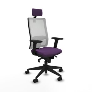 Kontorstol med hovedgrde Piqueras y Crespo 2D066N2 Lilla