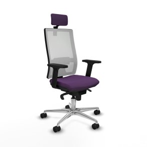 Kontorstol med hovedgrde Piqueras y Crespo 2D086N2 Lilla