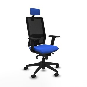 Kontorstol med hovedgrde Piqueras y Crespo 2D066N2 Bl