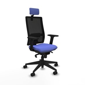 Kontorstol med hovedgrde Piqueras y Crespo 2D066N2 Lysebl