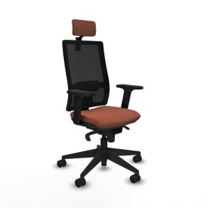 Kontorstol med hovedgrde Piqueras y Crespo 2D066N2 Brun Sort