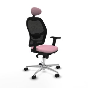Kontorstol med hovedg�rde Jorquera Piqueras y Crespo 2D086N1 Pink