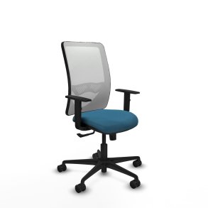 Kontorstol Zulema Piqueras y Crespo 1D036N0 Hvid Petroleum gr�n