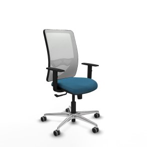 Kontorstol Zulema Piqueras y Crespo 1D086G0 Hvid Petroleum gr�n