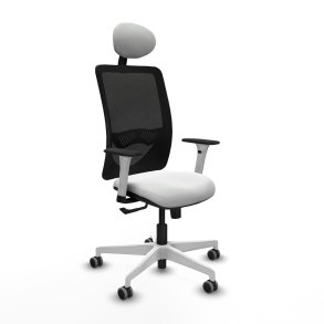 Kontorstol med hovedg�rde Zulema Piqueras y Crespo 1B026G1 Hvid