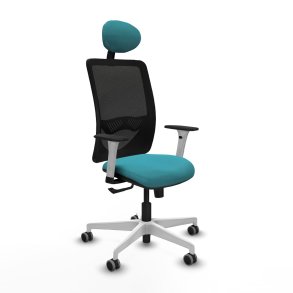 Kontorstol med hovedg�rde Zulema Piqueras y Crespo 1B026G1 Turkisbl�