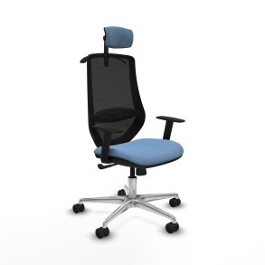 Kontorstol med hovedg�rde Mardos Piqueras y Crespo D086N2H Himmelbl�