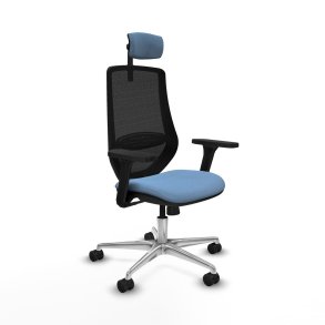 Kontorstol med hovedg�rde Mardos Piqueras y Crespo D086N2W Himmelbl�