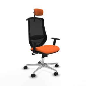 Kontorstol med hovedg�rde Mardos Piqueras y Crespo D086N2H Orange