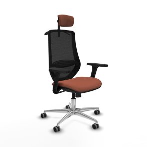 Kontorstol med hovedg�rde Mardos Piqueras y Crespo D086G2H Brun Sort