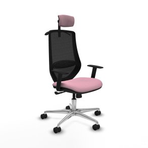 Kontorstol med hovedg�rde Mardos Piqueras y Crespo D086N2H Pink