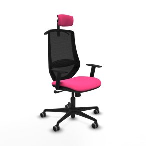 Kontorstol med hovedg�rde Mardos Piqueras y Crespo D036G2H Pink