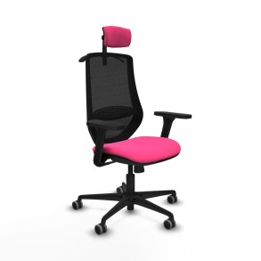 Kontorstol med hovedg�rde Mardos Piqueras y Crespo D036G2H Pink