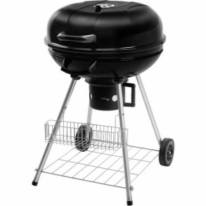 Tr�kulsgrill med L�g og Hjul Fieldmann FZG 1004 Sort Cirkul�r