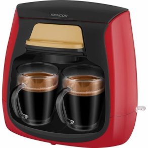 Drip Coffee Machine Sencor SCE 2101RD Rd rouge noir 500 W