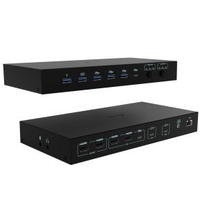 USB Hub i-Tec C31KVMDOCKPDPRO Sort