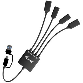 USB Hub i-Tec CACBLHUB2A2C Sort