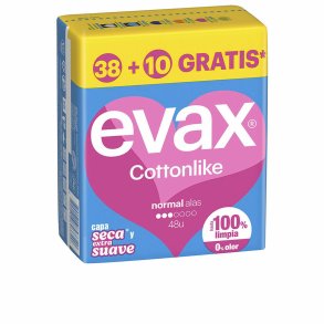 Almindelige Hygiejnebind med Vinger Evax COTTONLIKE 48 enheder