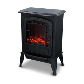Elektrisk dekorationspejs til vggen Classic Fire Torino Sort 2000 W 56,5 x 24 x 38 cm