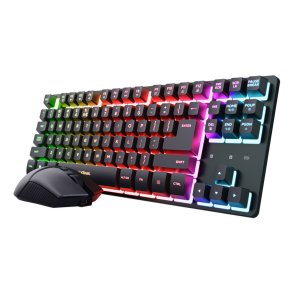 Tastatur og mus Trust 25984 GXT832 Sort Spansk qwerty