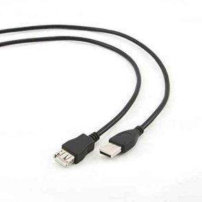 USB forlngerkabel GEMBIRD 1.8m USB 2.0 A M/FM (1,8 m) Sort 1,8 m