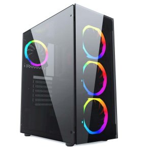 ATX Semi-t�rn kasse GEMBIRD CCC-FC-1500RGB Sort