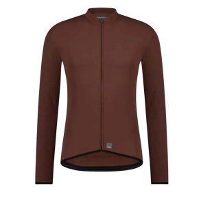 Cykeltr�je Shimano Apice Thermal L.s Jersey Brun