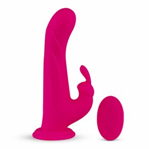 Kanin Vibrator Whirl-Pulse & Remote Control  FeelzToys Fuchsia