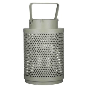 Laantarn Mica Decorations Barney Lyseholder Metal Grn ( 16 x 25 cm)