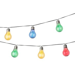 LED guirlande Lumineo Sort Multifarvet Varm hvid 4,5 m LED RGB 10