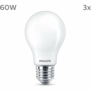 LED-lampe Philips A60 E27 Varm hvid E 7 W 60 W E27 806 lm 3 enheder (2700 K)