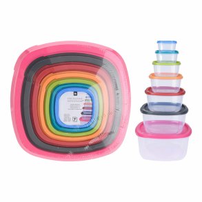 St med stabelbare hermetiske kkkenbeholdere Excellent Houseware 911000160 7 enheder