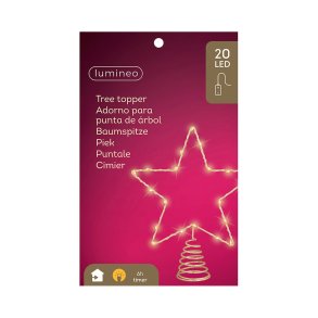 Julestjerne Lumineo Gylden Metal 27 x 22 x 5 cm