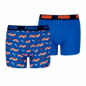 Pakke med boxershorts Puma Printed 2P Bl 2 enheder