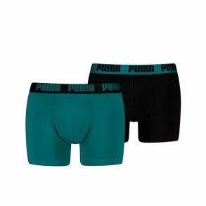 Boxershorts til mnd Puma Everyday Basic Sort Grn Oliven 2 Dele