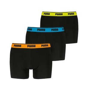 Boxershorts til mnd Puma 701234187 006 Sort 3 enheder