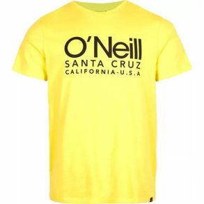 Kortrmet T-shirt til Mnd O'Neill Cali Original Gul