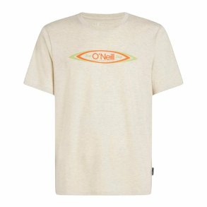 Kortrmet T-shirt til Mnd O'Neill O'Riginals Hybrid Polygiene Graphic Beige
