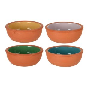 Sk�ls�t Excellent Houseware Bagt ler Aperitif Terrakotta 4 Dele 150 ml � 10,4 x 4,2 cm
