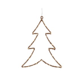 Julepynt Lumineo Gylden Metal 34 x 46 cm