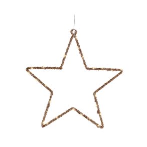 Julestjerne Lumineo Gylden 38 x 38 cm