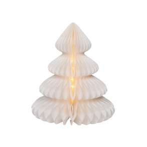 Lysdekoration Lumineo Hvid Juletr  42 x 48 cm